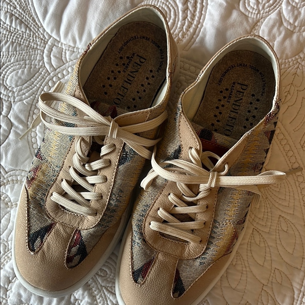 Pendleton Cream and multi color Sneakers